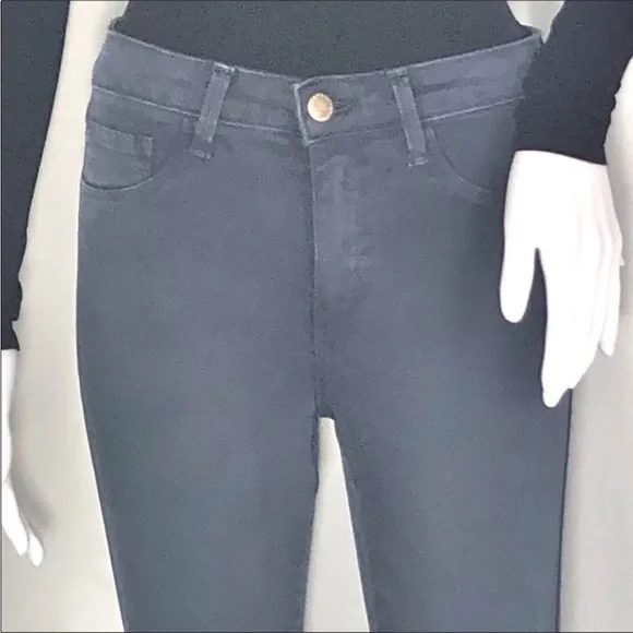 L’Agence Blue Ash Margot High Rise Skinny Crop Sz25 Zip Fly Button Close 5Pocket - Picture 13 of 16